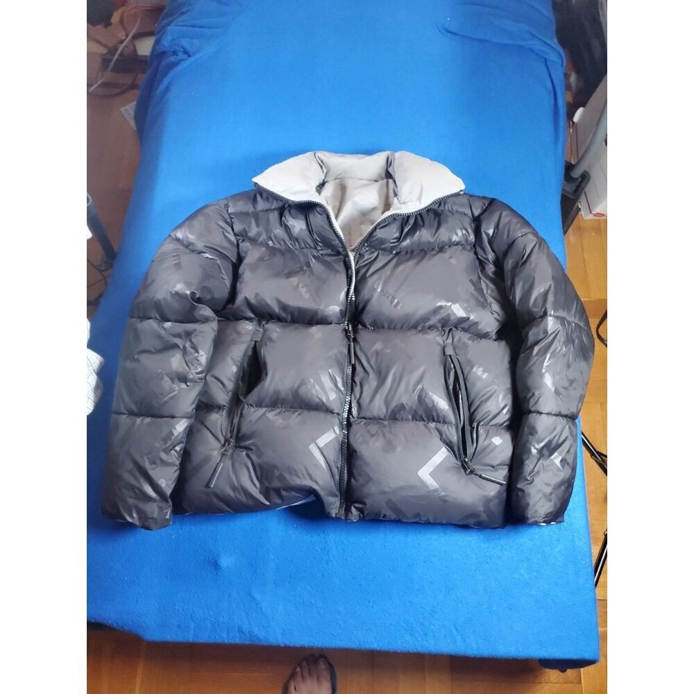Global Studio  Black OVERSIZED Puffer Coat Men's Medium - Picture 16 of 16